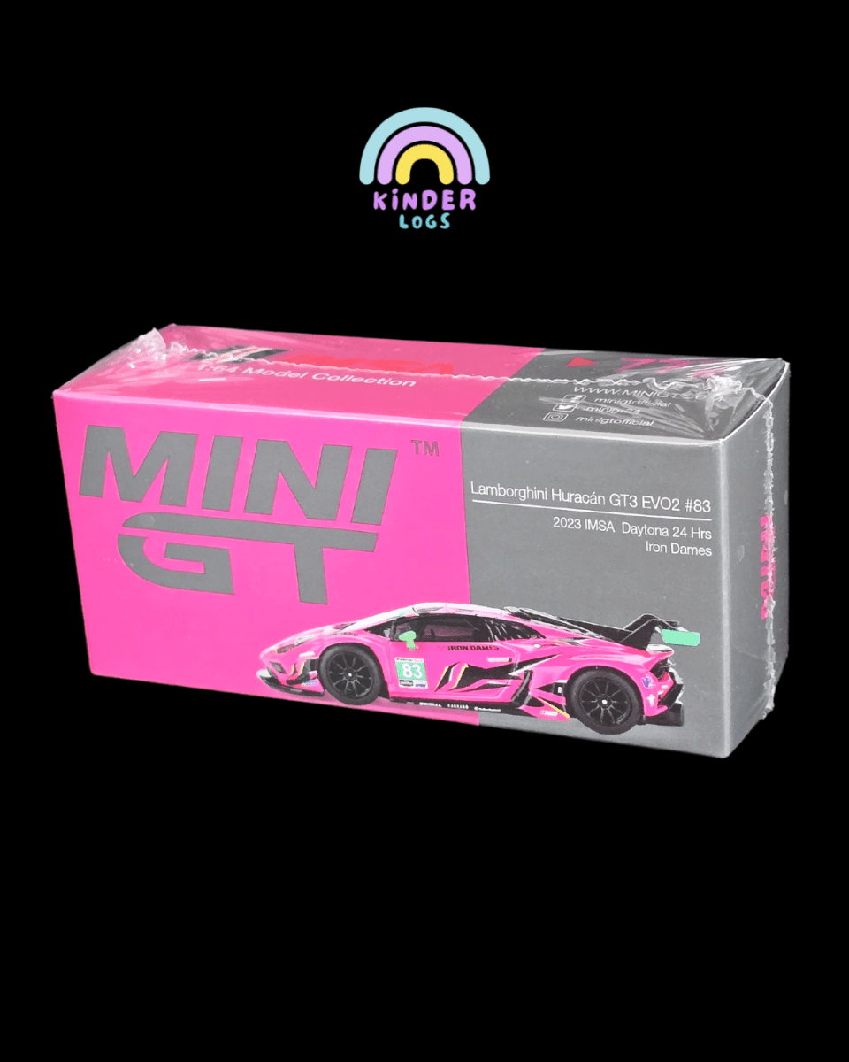 Mini GT Lamborghini Huracán GT3 EVO2 #83 (Iron Dames) - Kinder Logs