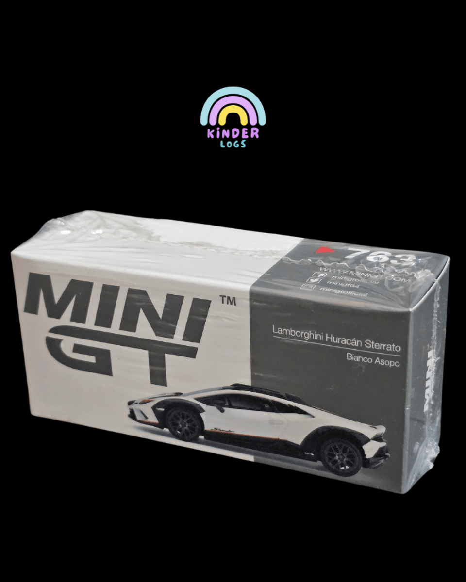 Mini GT Lamborghini Huracan Sterrato - Bianco Asopo - Kinder Logs