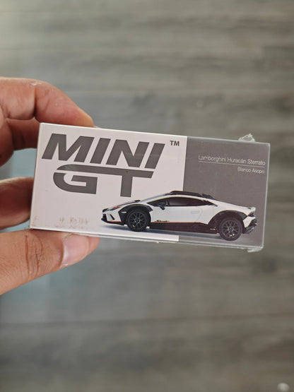 Mini GT Lamborghini Huracan Sterrato - Bianco Asopo - Sealed Box - Kinder Logs