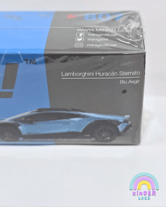Mini GT Lamborghini Huracan Sterrato - Blu Aegir - Kinder Logs