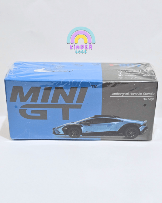 Mini GT Lamborghini Huracan Sterrato - Blu Aegir - Kinder Logs