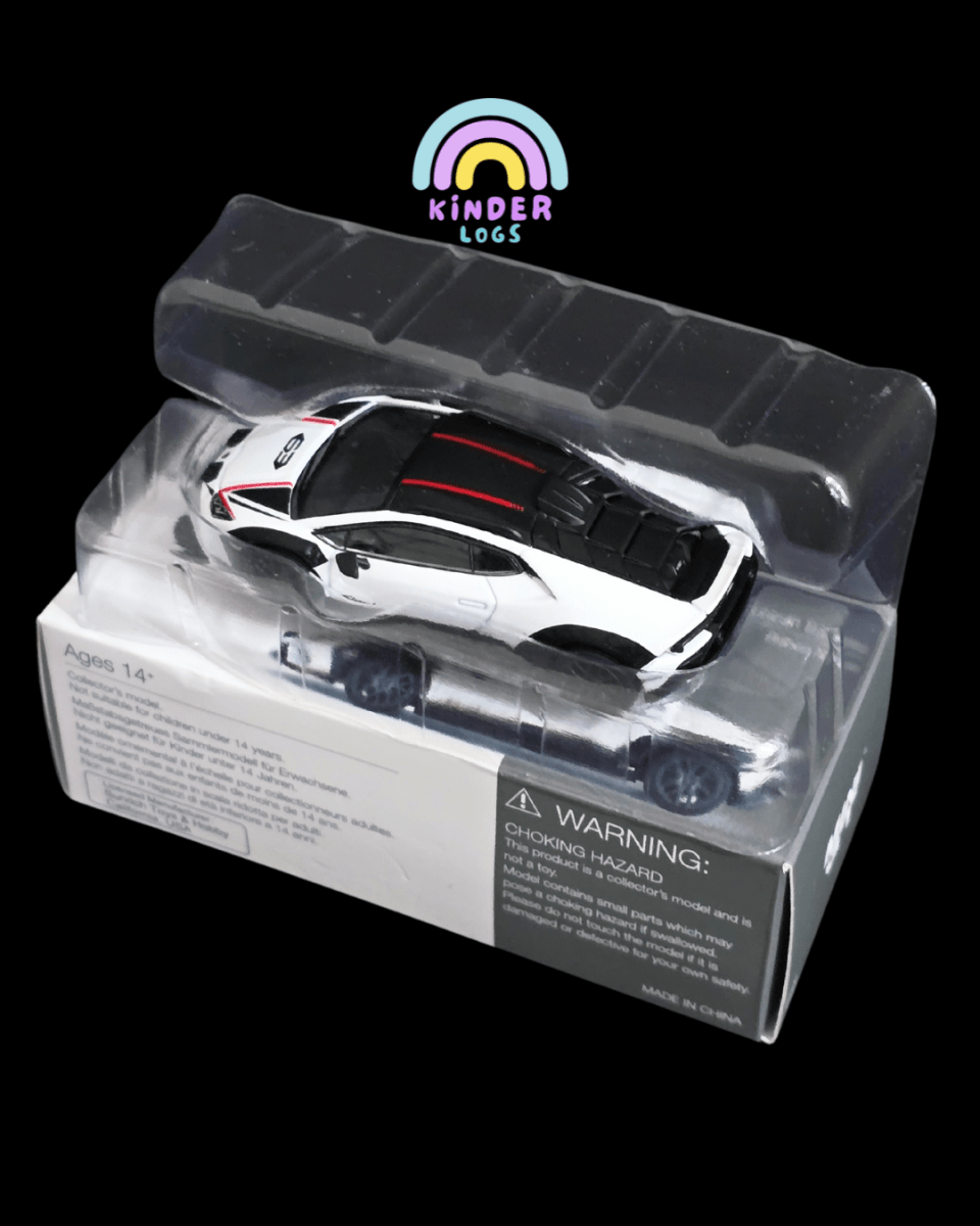 Mini GT Lamborghini Huracan Sterrato - White (Open Box) - Kinder Logs