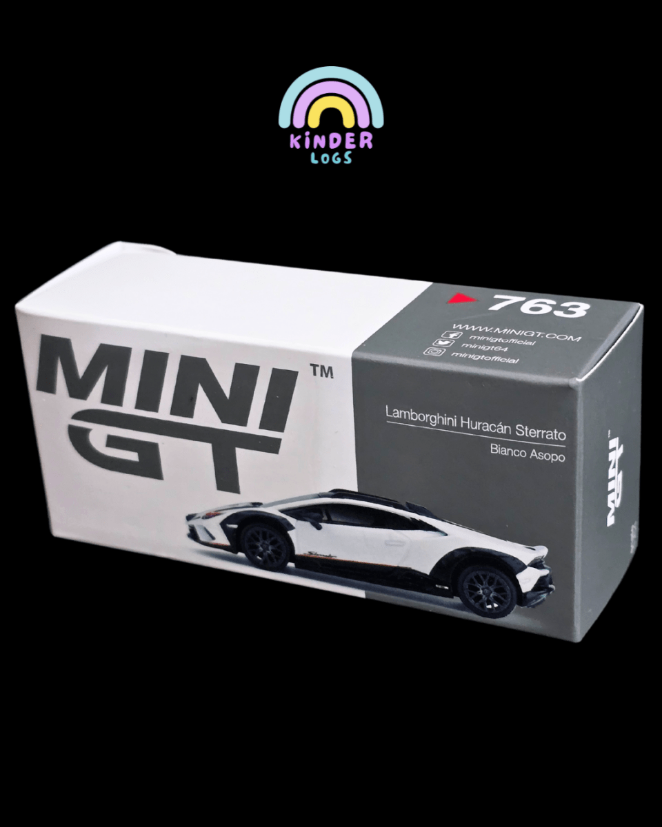 Mini GT Lamborghini Huracan Sterrato - White (Open Box) - Kinder Logs