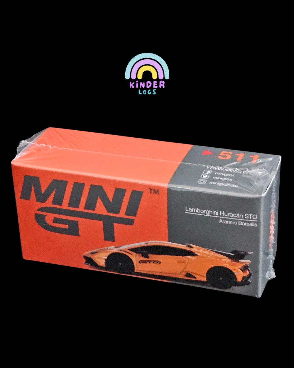 Mini GT Lamborghini Huracan STO Arancio Borealis - Kinder Logs