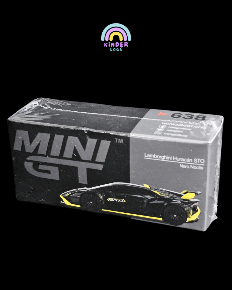 Mini GT Lamborghini Huracan STO (Nero Noctis) - Kinder Logs