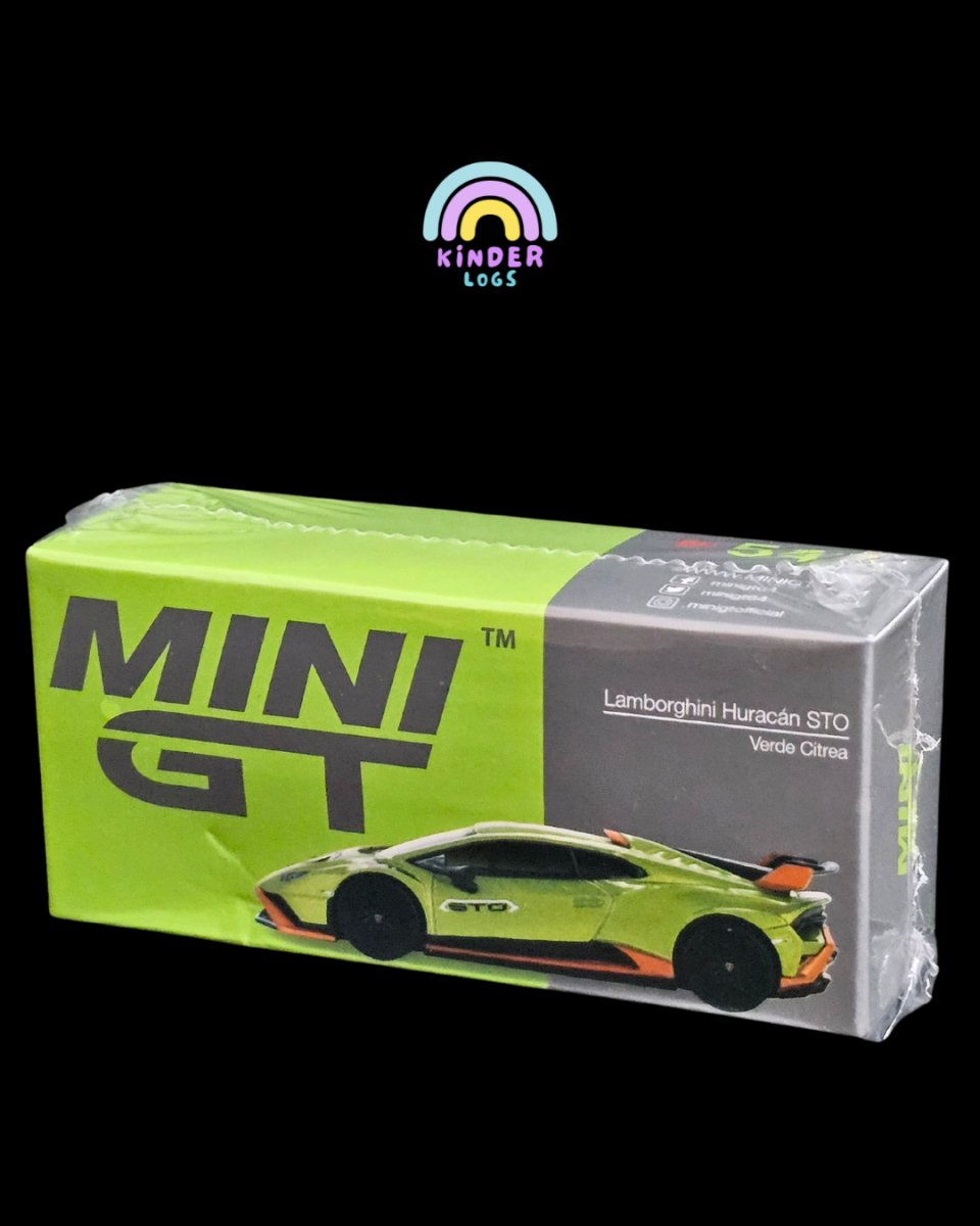 Mini GT Lamborghini Huracan STO (Verde Citrea) - Kinder Logs