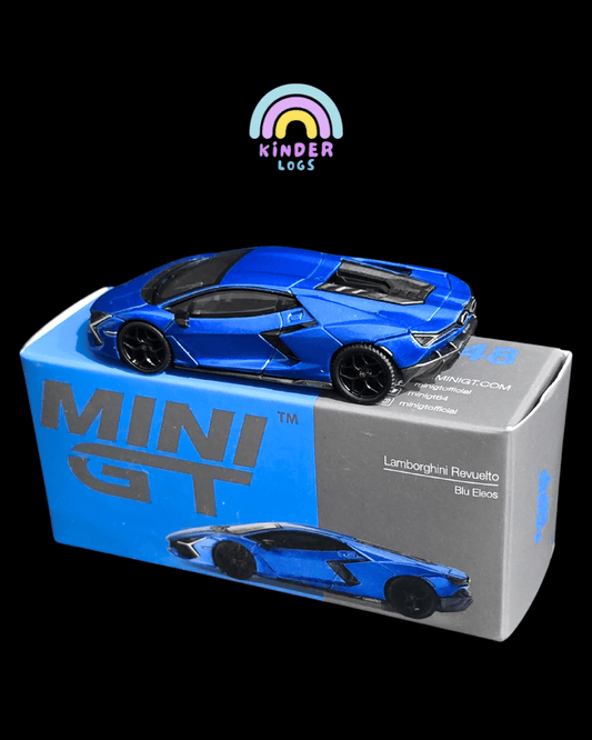 Mini GT Lamborghini Revuelto - Blue (Open Box) - Kinder Logs