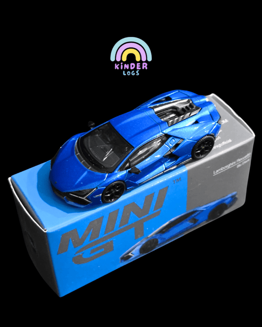 Mini GT Lamborghini Revuelto - Blue (Open Box) - Kinder Logs