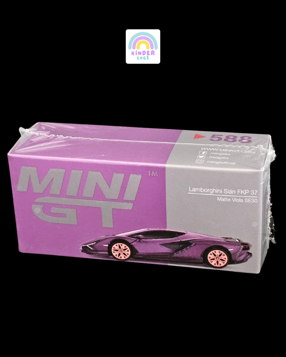 Mini GT Lamborghini Sian FKP 37 (Matte Viola SE30) - Kinder Logs