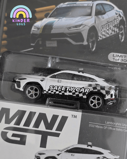 Mini GT Lamborghini Urus 2022 Macau GP Official Safety Car - Mijo Exclusives - Kinder Logs
