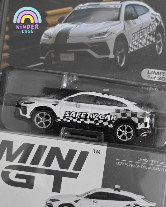 Mini GT Lamborghini Urus 2022 Macau GP Official Safety Car - Mijo Exclusives - Kinder Logs