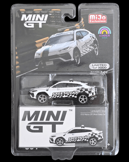 Mini GT Lamborghini Urus 2022 Macau GP Official Safety Car - Mijo Exclusives - Kinder Logs