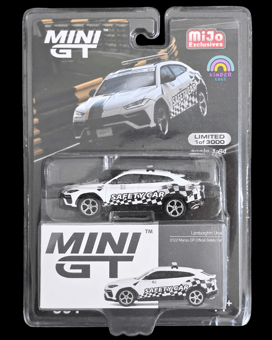 Mini GT Lamborghini Urus 2022 Macau GP Official Safety Car - Mijo Exclusives - Kinder Logs