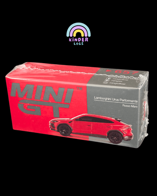 Mini GT Lamborghini Urus Performante - Rosso Mars - Kinder Logs