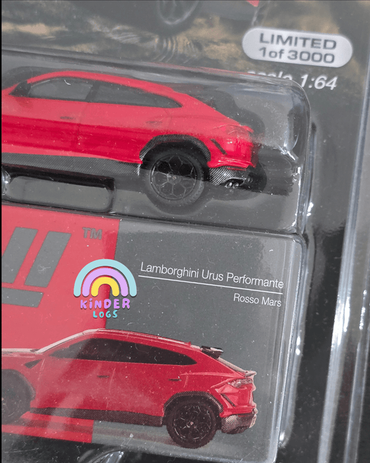 Mini GT Lamborghini Urus Performante (Rosso Mars) - Mijo Exclusives - Kinder Logs