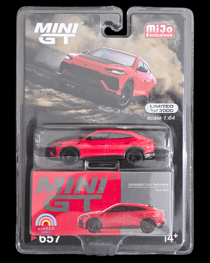 Mini GT Lamborghini Urus Performante (Rosso Mars) - Mijo Exclusives - Kinder Logs