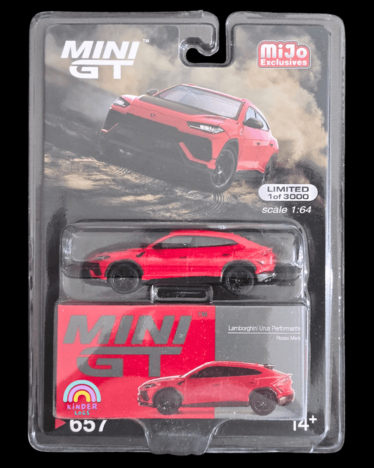 Mini GT Lamborghini Urus Performante (Rosso Mars) - Mijo Exclusives - Kinder Logs