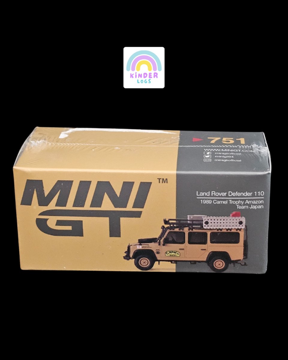 Mini GT Land Rover Defender 110 (1989 Camel Trophy Amazon) - Kinder Logs