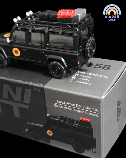 Mini GT Land Rover Defender 110 - Badan Intelijen Negara Indonesia (Open Box) - Kinder Logs