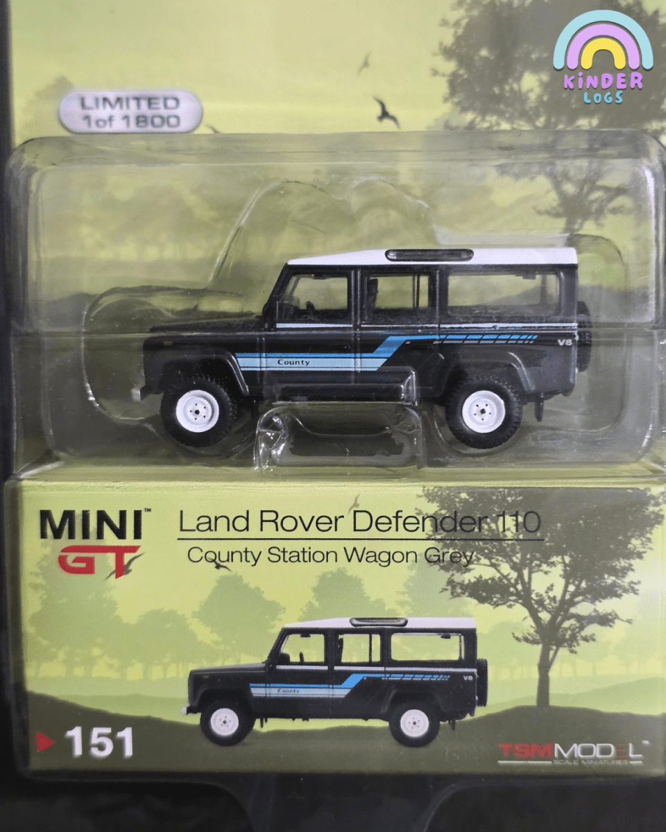 Mini GT Land Rover Defender 110 County Station Wagon - Mijo Exclusives - Kinder Logs