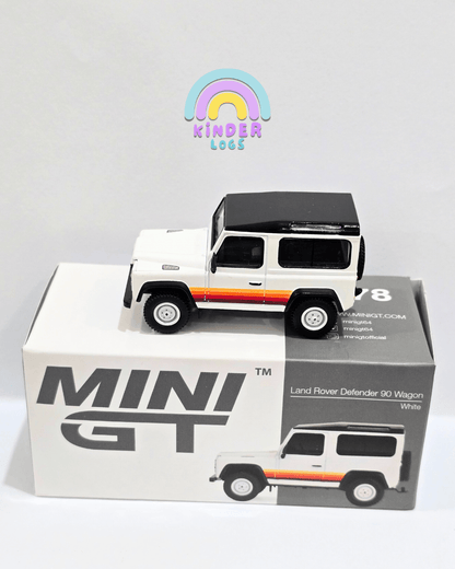 Mini GT Land Rover Defender 90 Wagon - RHD Version (Open Box) - Kinder Logs