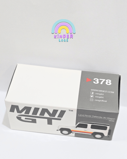 Mini GT Land Rover Defender 90 Wagon - RHD Version (Open Box) - Kinder Logs