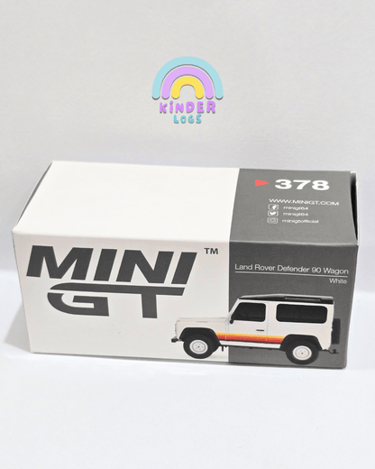 Mini GT Land Rover Defender 90 Wagon - RHD Version (Open Box) - Kinder Logs