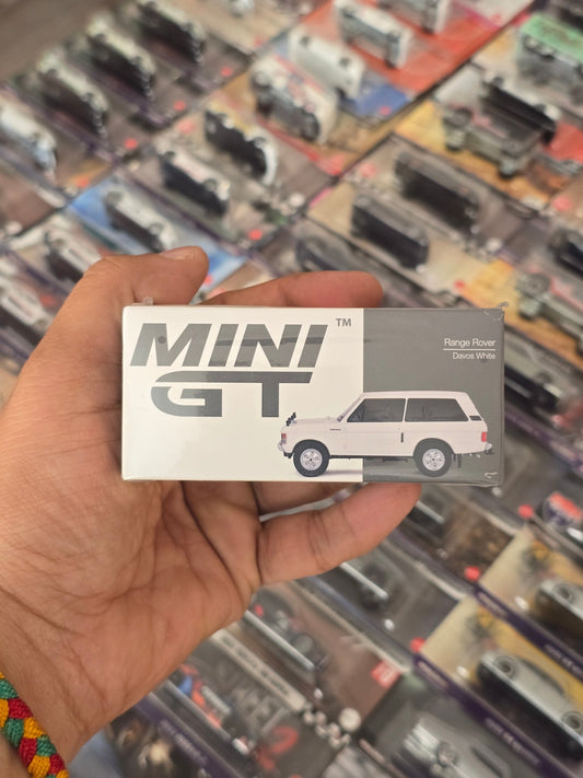 Mini GT Land Rover Range Rover (Davos White) - Sealed Box - Kinder Logs