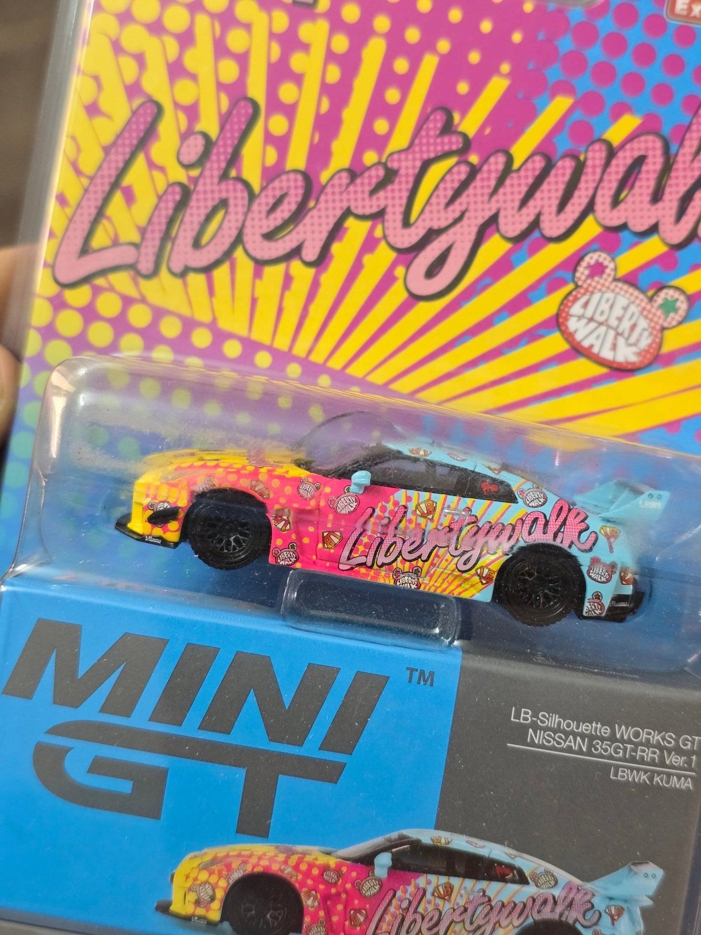 Mini GT LB - Silhouette Works GT Nissan 35GT - RR Ver.1 LBWK KUMA - Mijo Exclusives - Kinder Logs
