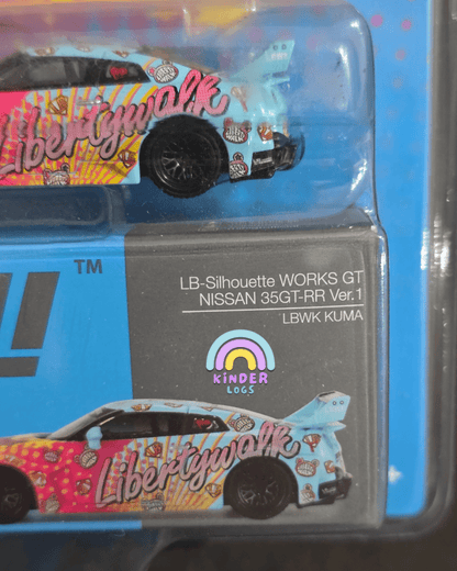 Mini GT LB - Silhouette Works GT Nissan 35GT - RR Ver.1 LBWK KUMA - Mijo Exclusives - Kinder Logs