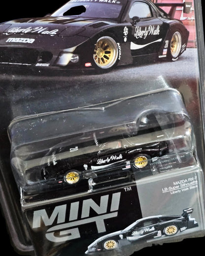 Mini GT LB - Super Silhouette Mazda RX - 7 (Liberty Walk Black) - Kinder Logs