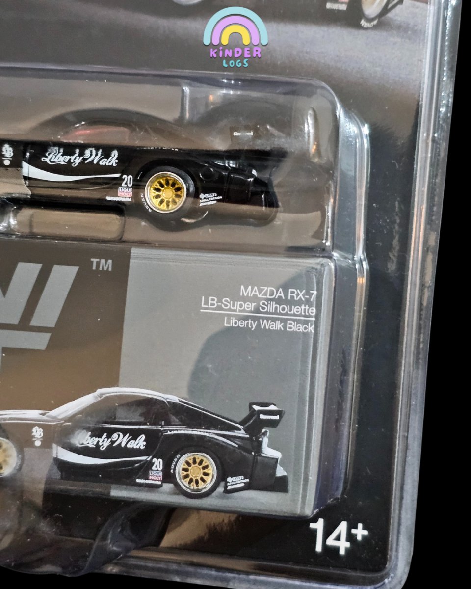 Mini GT LB - Super Silhouette Mazda RX - 7 (Liberty Walk Black) - Kinder Logs