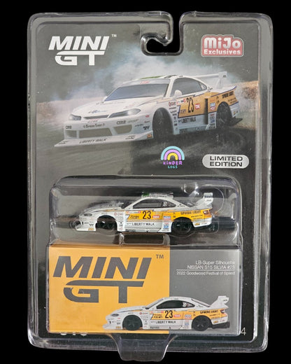 Mini GT LB - Super Silhouette Nissan S15 Silvia #23 - Kinder Logs