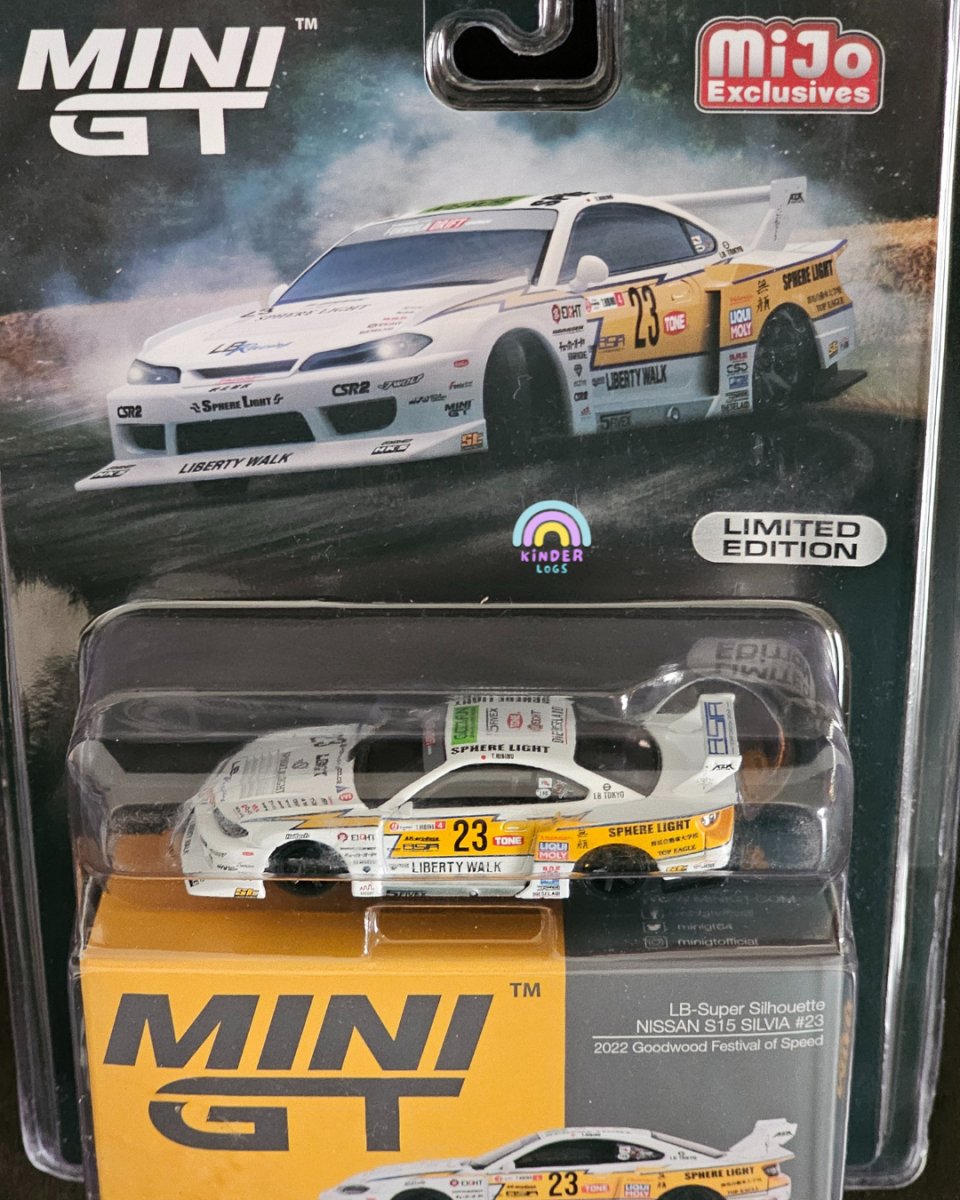 Mini GT LB - Super Silhouette Nissan S15 Silvia #23 - Kinder Logs