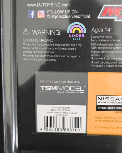 Mini GT LB - Super Silhouette Nissan S15 Silvia 23 - Mijo Exclusives - Kinder Logs