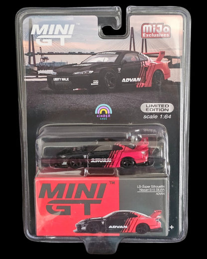 Mini GT LB - Super Silhouette Nissan S15 Silvia ADVAN (Mijo Exclusives) - Kinder Logs