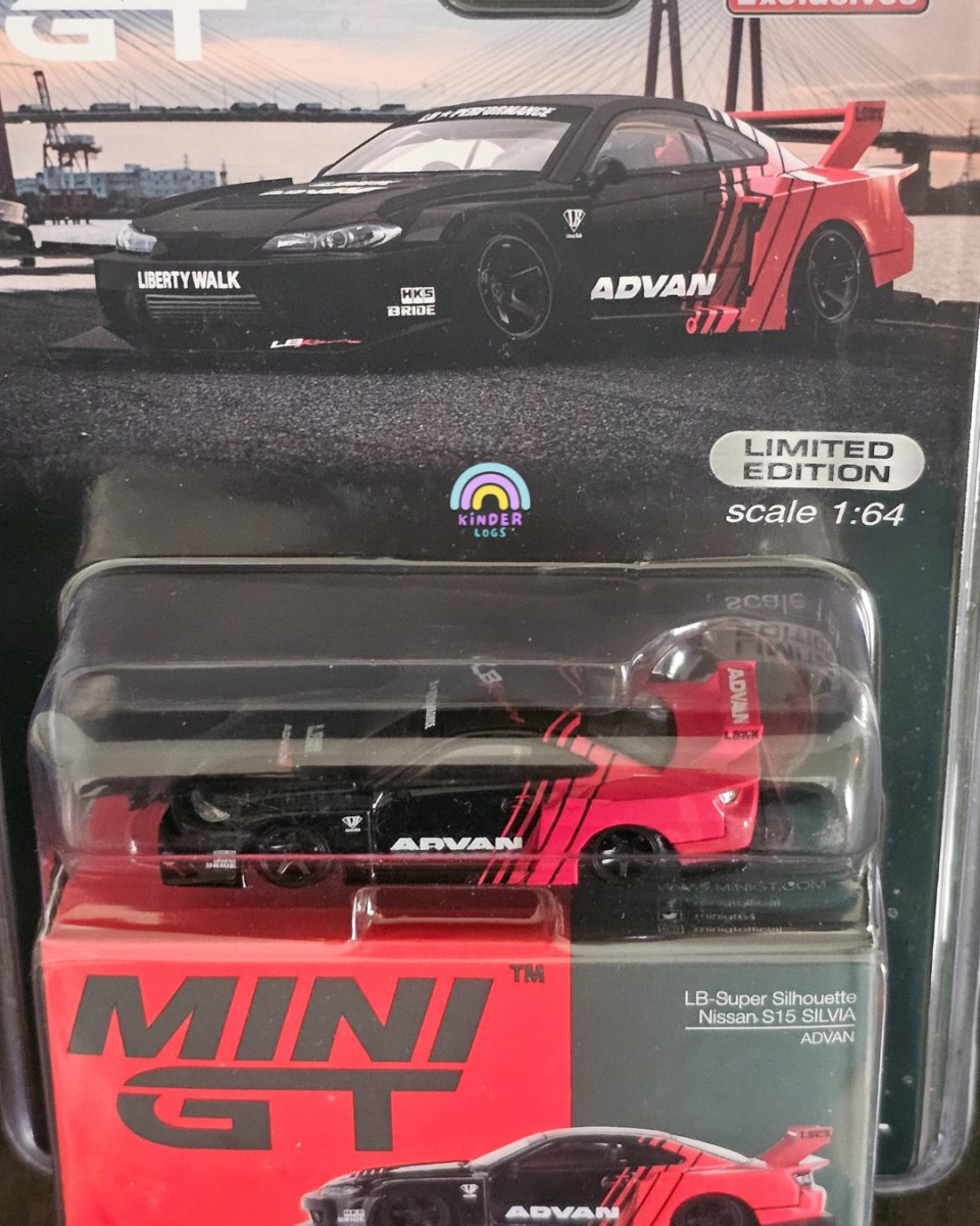 Mini GT LB - Super Silhouette Nissan S15 Silvia ADVAN (Mijo Exclusives) - Kinder Logs