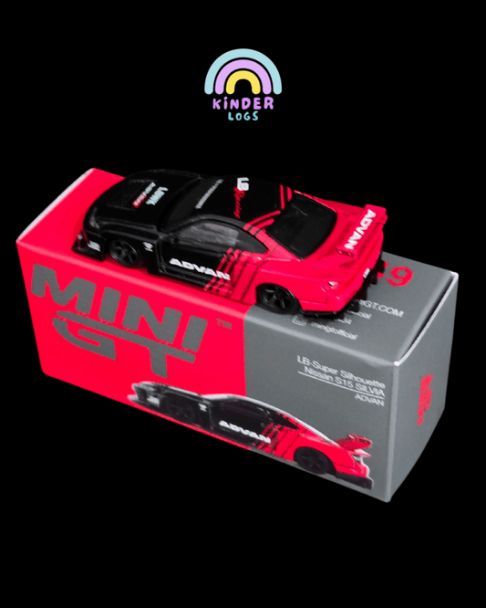 Mini GT LB - Super Silhouette Nissan S15 Silvia ADVAN (Open Box) - Kinder Logs