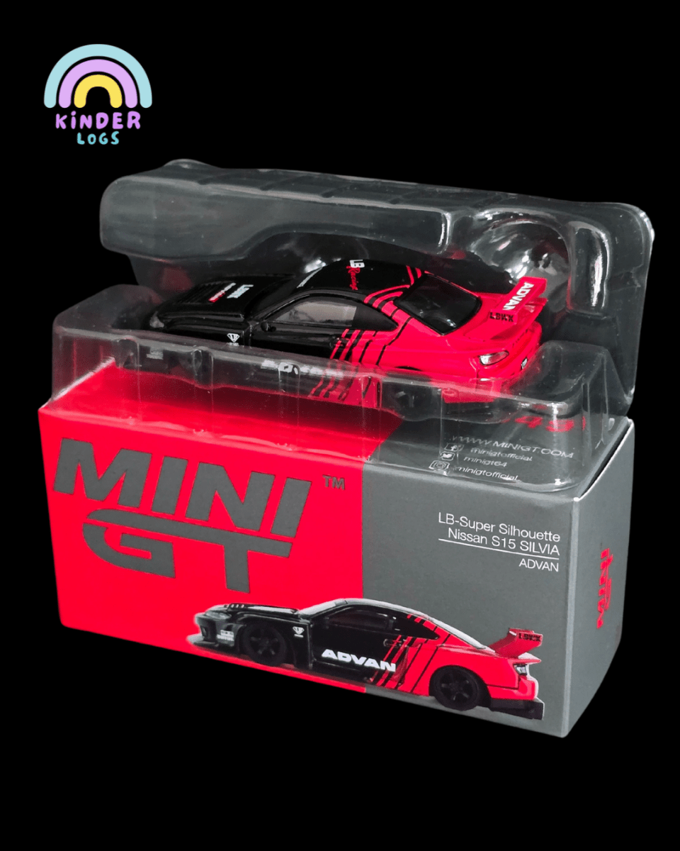 Mini GT LB - Super Silhouette Nissan S15 Silvia ADVAN (Open Box) - Kinder Logs