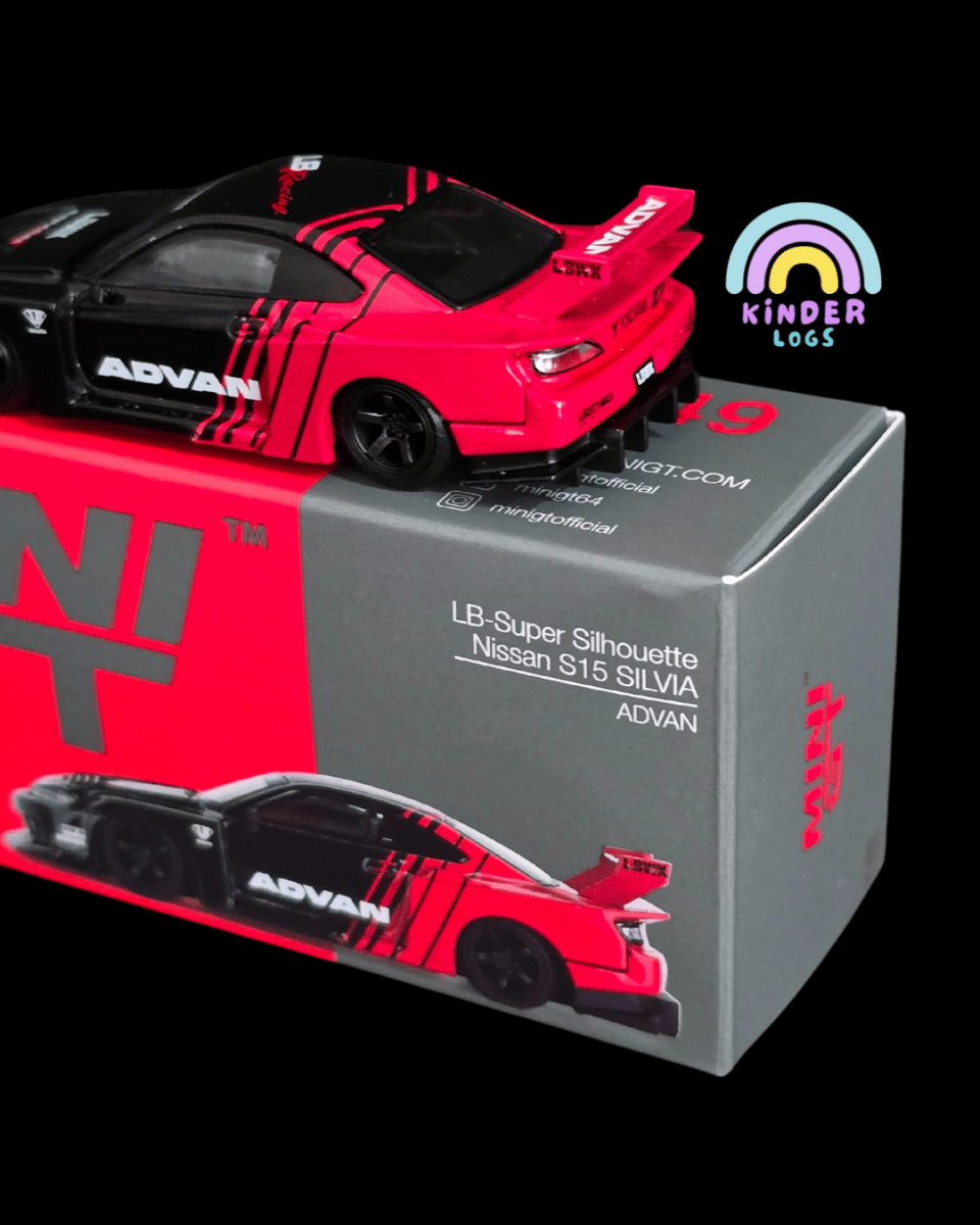 Mini GT LB - Super Silhouette Nissan S15 Silvia ADVAN (Open Box) - Kinder Logs