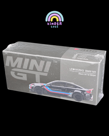Mini GT LB Works BMW M4 - Black With M Stripe (Sealed Box) - Buy Mini GT LB Works BMW M4 - Black With M Stripe (Sealed Box) - Buy