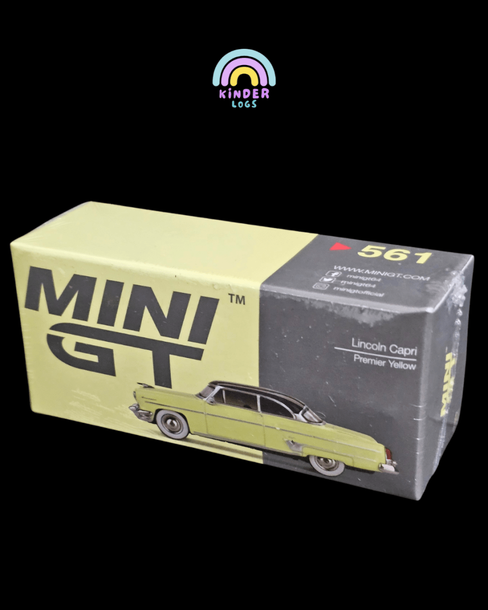 Mini GT Lincoln Capri (Premier Yellow) - Kinder Logs