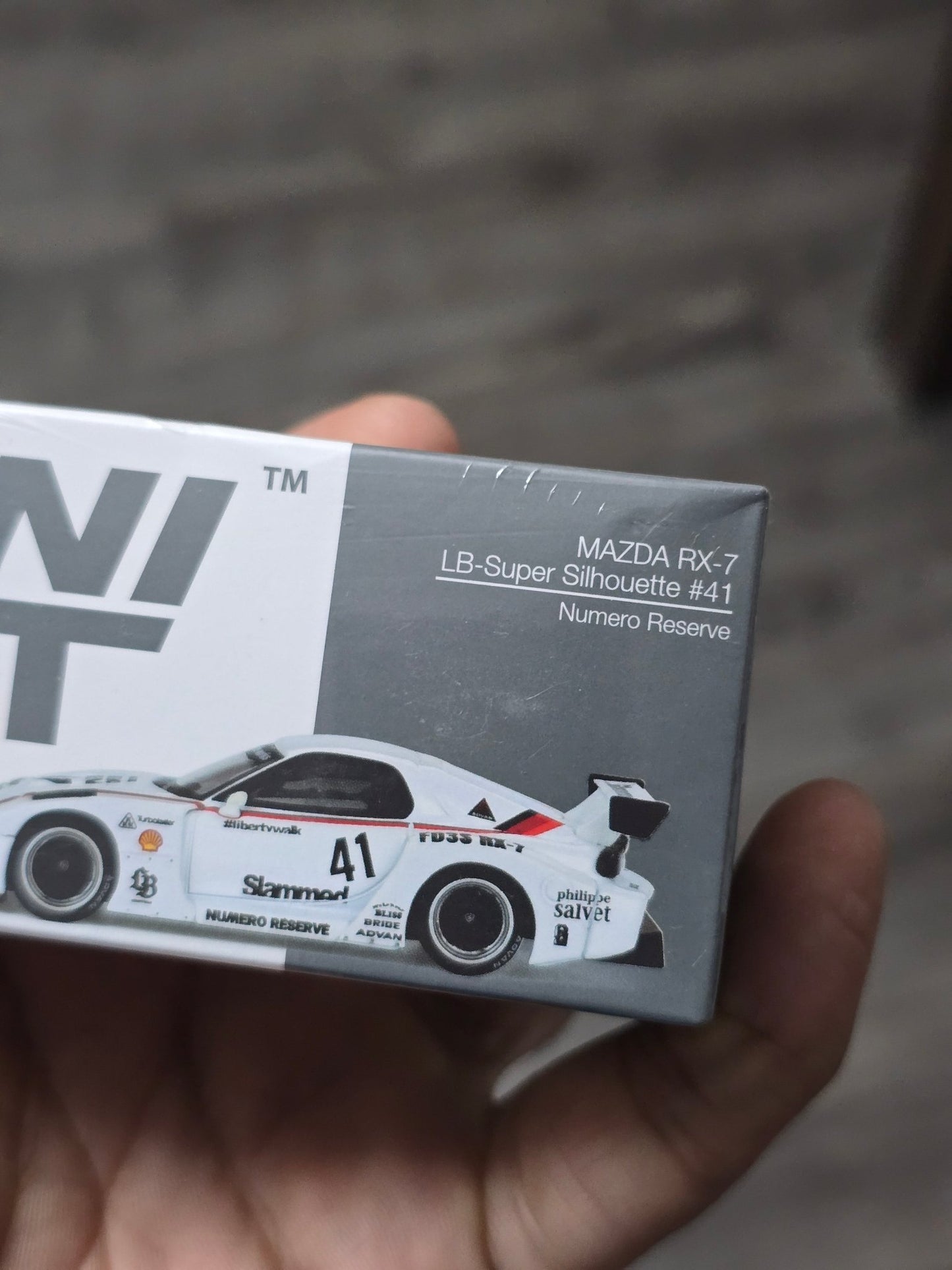 MINI GT Mazda RX - 7 LB - Super Silhouette 41 Numero Reserve - Kinder Logs