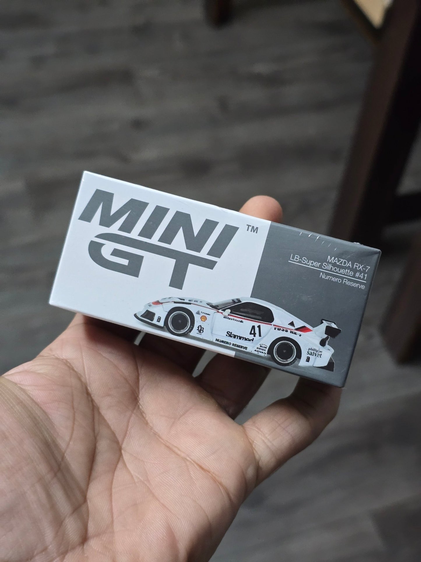 MINI GT Mazda RX - 7 LB - Super Silhouette 41 Numero Reserve - Kinder Logs