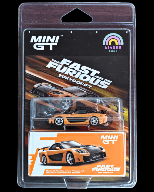Mini GT Mazda RX-7 Veilside Fortune - Fast & Furious 'Tokyo Drift' (Blister Pack) - Kinder Logs