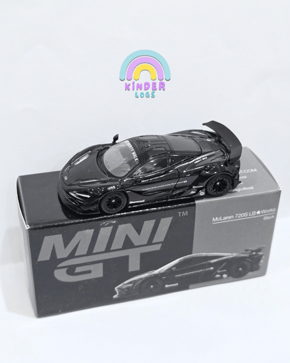 Mini GT McLaren 720S LB Works - Black (Open Box) - Kinder Logs
