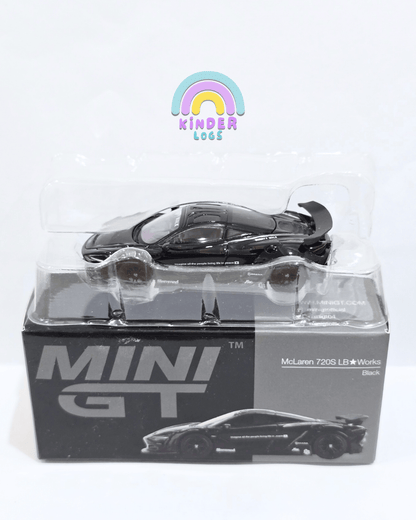 Mini GT McLaren 720S LB Works - Black (Open Box) - Kinder Logs
