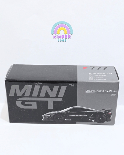 Mini GT McLaren 720S LB Works - Black (Open Box) - Kinder Logs