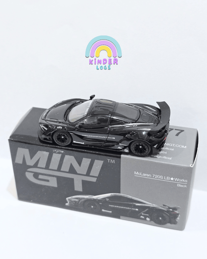 Mini GT McLaren 720S LB Works - Black (Open Box) - Kinder Logs