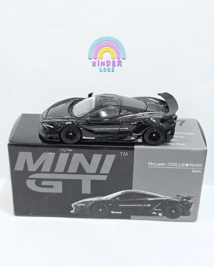 Mini GT McLaren 720S LB Works - Black (Open Box) - Kinder Logs
